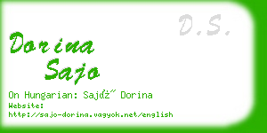 dorina sajo business card